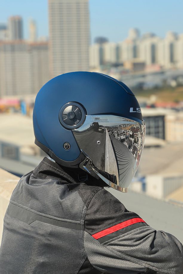 CLASSY MAT NAVY MAVİ KASK - 4
