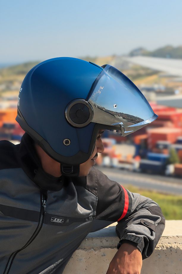 CLASSY MAT NAVY MAVİ KASK - 7