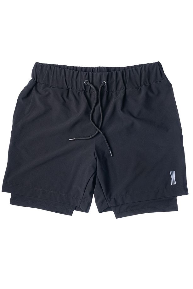 Mercury Erkek Ter Tutmayan, Taytlı Mikropolyester Siyah/siyah Sporcu Şortu - 1