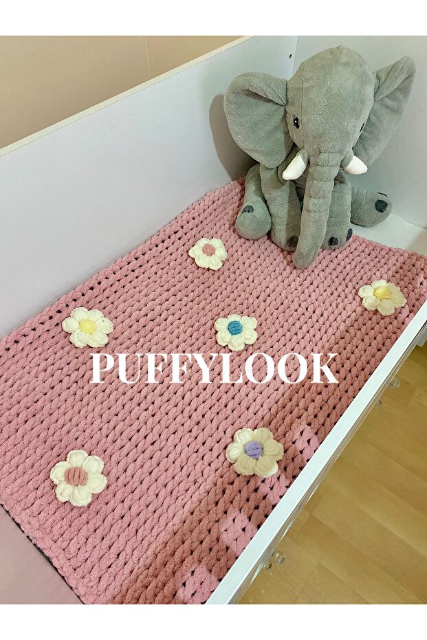 Puffylook Papatya El Örmesi Battaniye (100/100) - 1