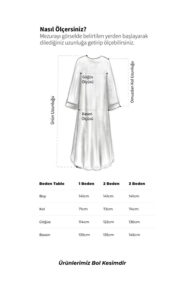 Rüya Model Kloş Ferace - Siyah - 8
