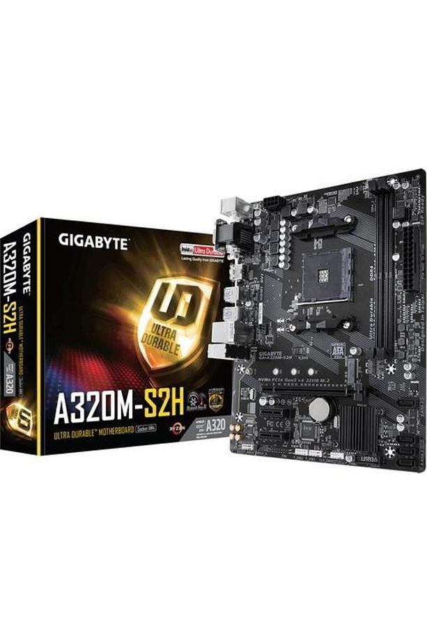 A320m S2h 3200mhz(OC) Ddr4 Soket Am4 M.2 Hdmı Dvı Vga Matx Anakart - 1