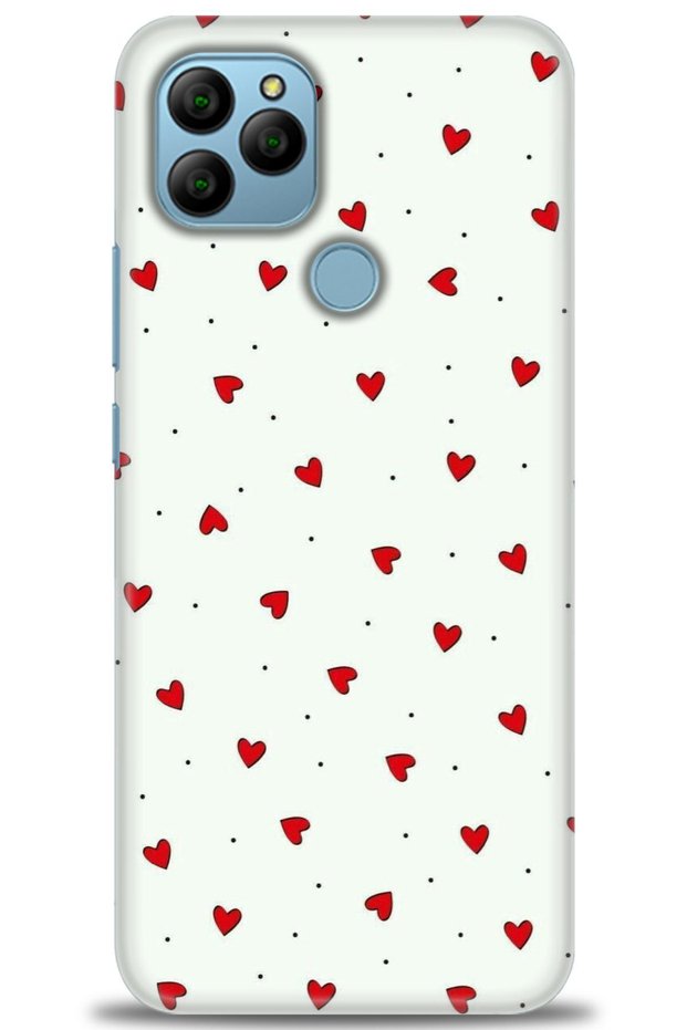 General Mobile Gm 22 Case Hd Printed Case - Mini Mini Hearts + Full Screen Protector