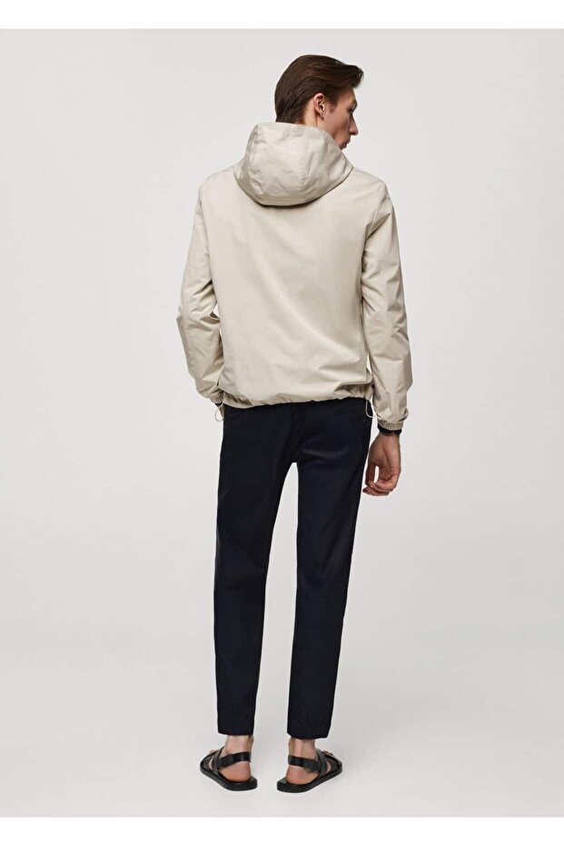 Kapüşonlu fermuarlı ceket - 4