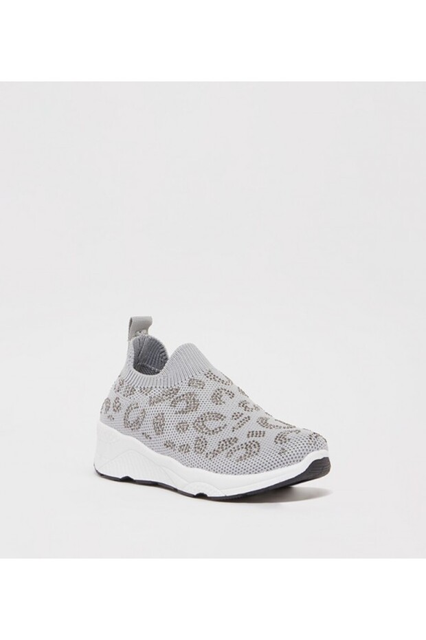 Gray Kids Unisex Casual Shoes