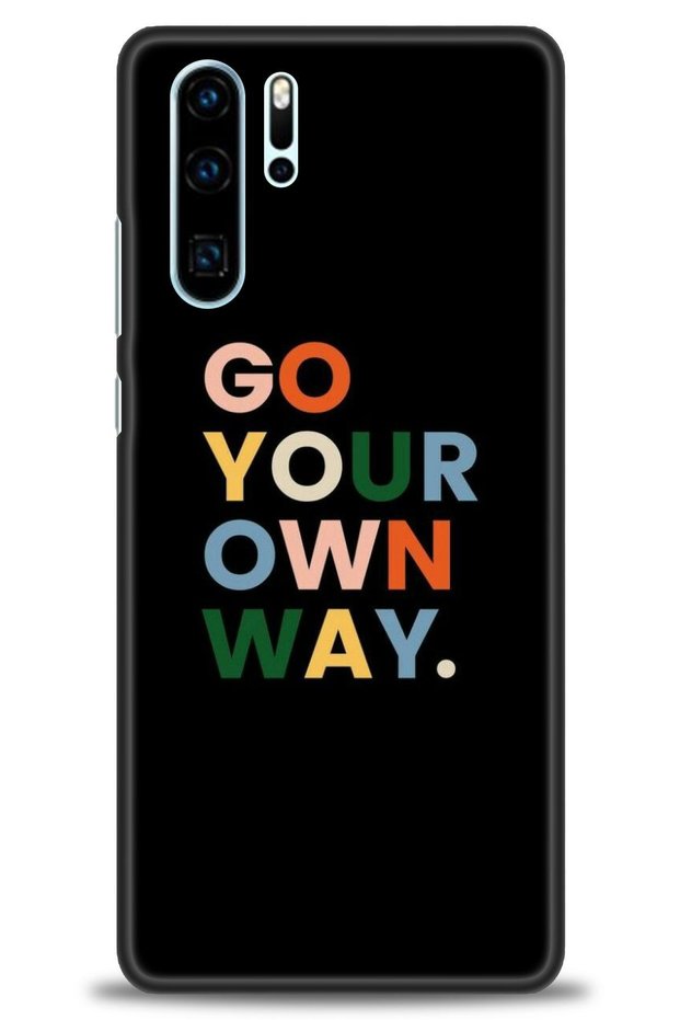 حافظة هواوي P30 Pro مطبوعة بدقة HD - Go Your + واقي شاشة كامل