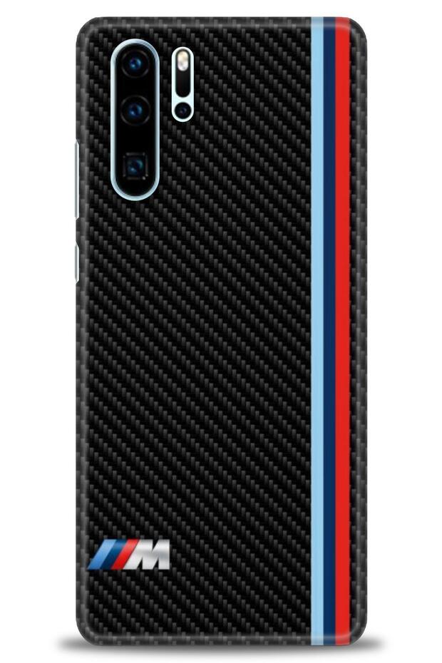 حافظة هواوي P30 Pro مطبوعة بدقة HD - BMW + واقي شاشة كامل