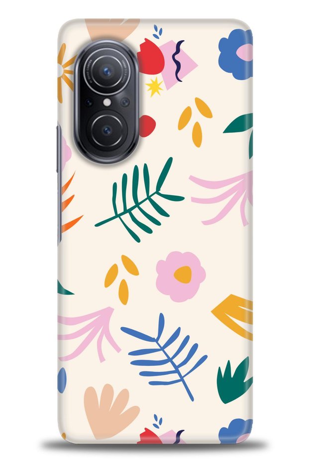 Huawei Nova 9 Se Case Hd Printed Case - Colorful Leaves + Full Screen Protector