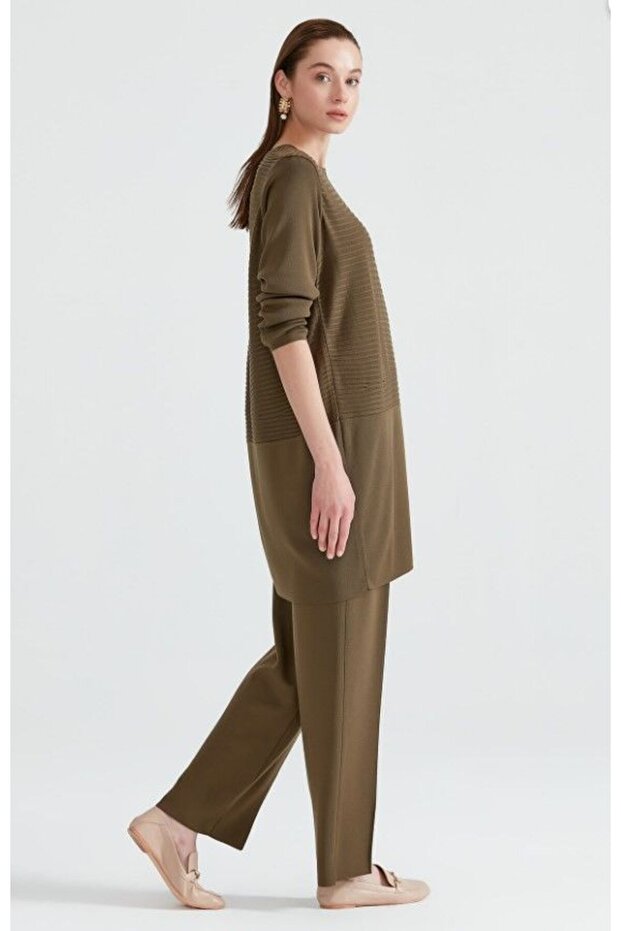 20908 Örgü Detaylı Triko Takım Qks Takım 20908 #23-10# - 2