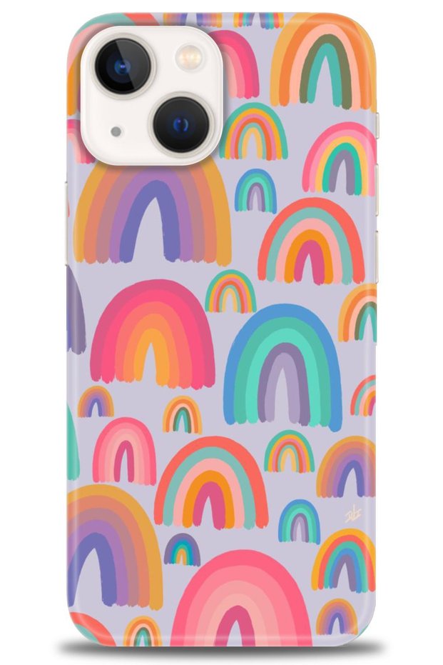 iPhone 14 Plus Case Hd Printed Case - Rainbows