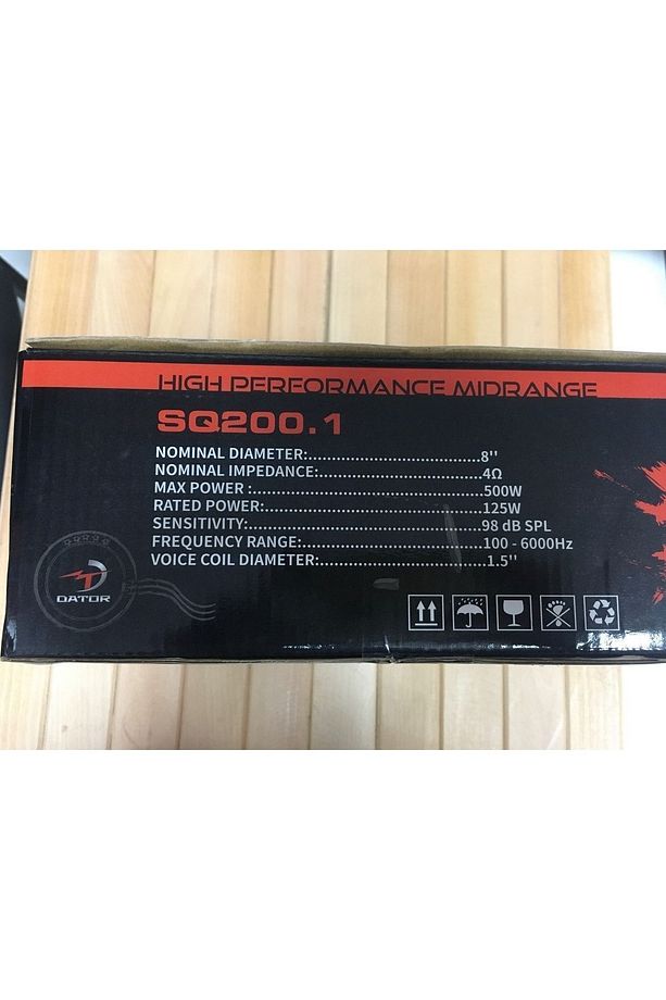 20 Cm Midrange Sq200.1 125 Rms 500 W - 4