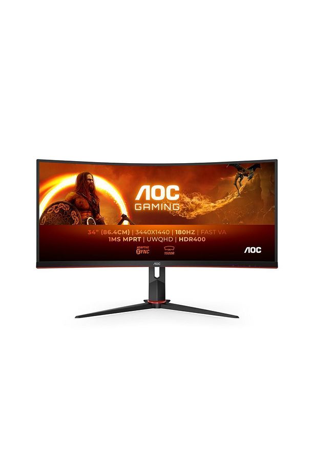 34 inc CU34G2XP/BK 1ms 180Hz FreeSync Premium WQHD VA Curved Gaming Monitör - 1