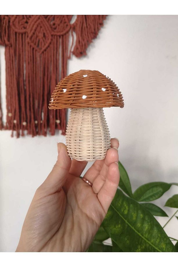 Rattan Bambu Açık Kahverengi Mantar 1 Adet - 2