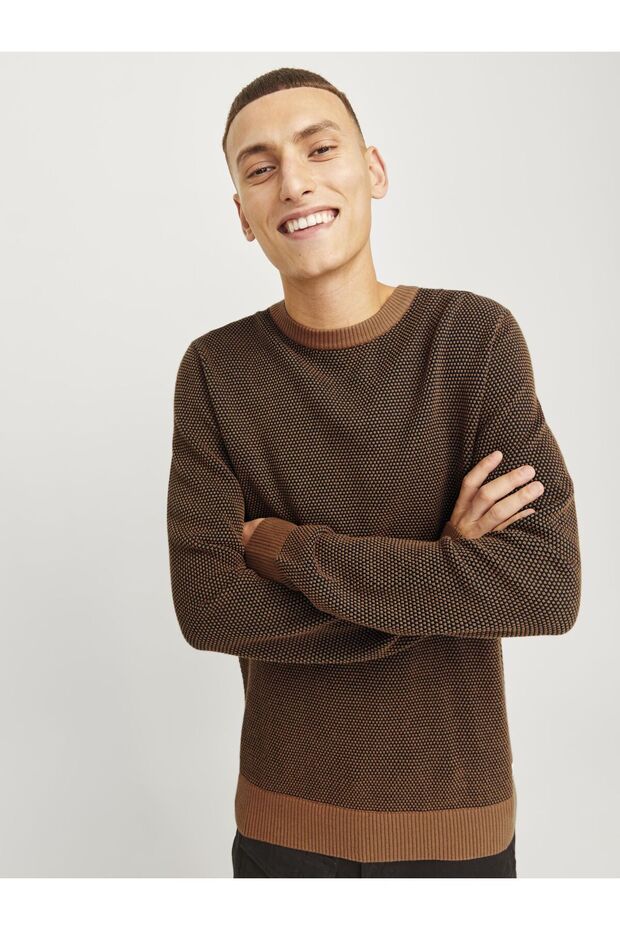 Rundhals ve Strickpullover Rundhals ve Einfarbig Strickpullover - 7