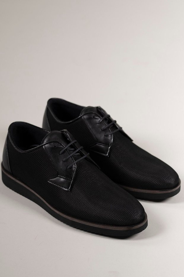Black Black Men's Casual Shoes0012232