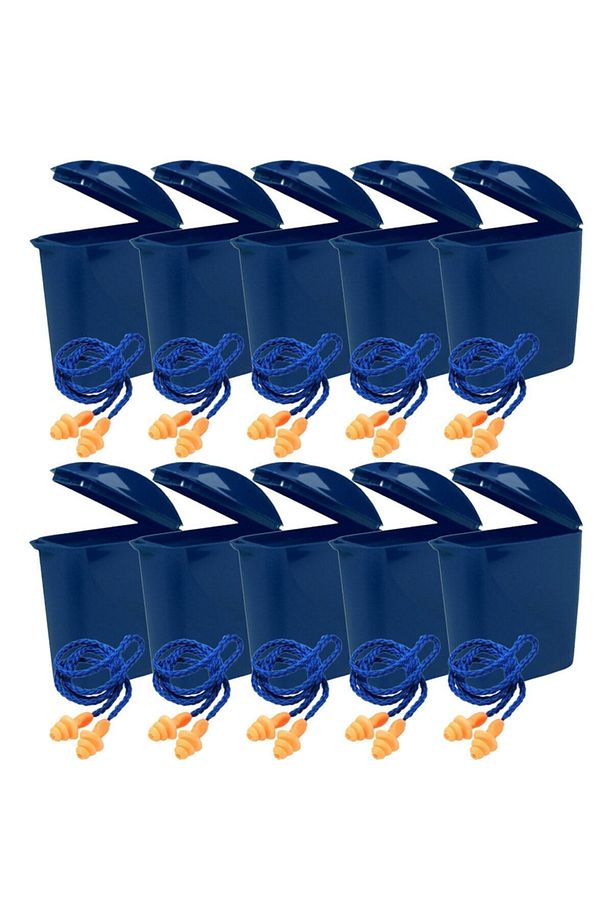 1271 Yıkanabilir 10 Çift Ipli Kulak Tıkacı 25db - 1