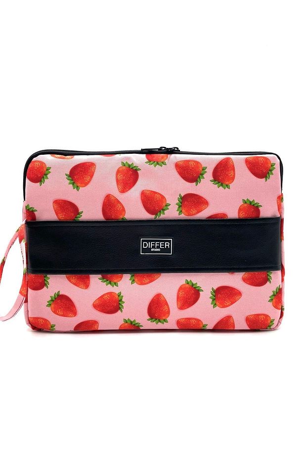 15.6'' Inç Çilek Desenli Laptop/macbook/notebook/evrak Kılıfı/çantası - 3