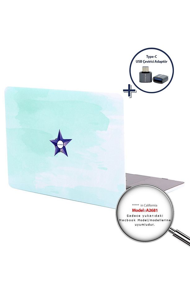 Macbook Air Kılıf 13.6 Inç M2-m3-m4 Paint02 (13.6” AİR) A2681 A3113 A3240 Ile Uyumlu - 3
