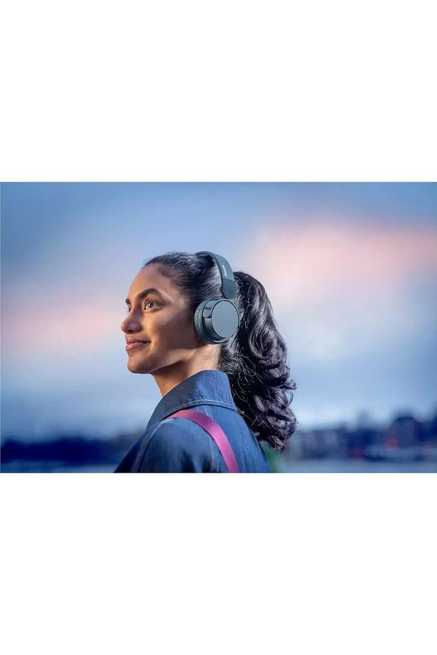 Kablosuz Kulak Üstü Kulaklık Dinamik Bas, Bluetooth, Net Arama Sesi, 55 Saat Kullanım Mavi - 3