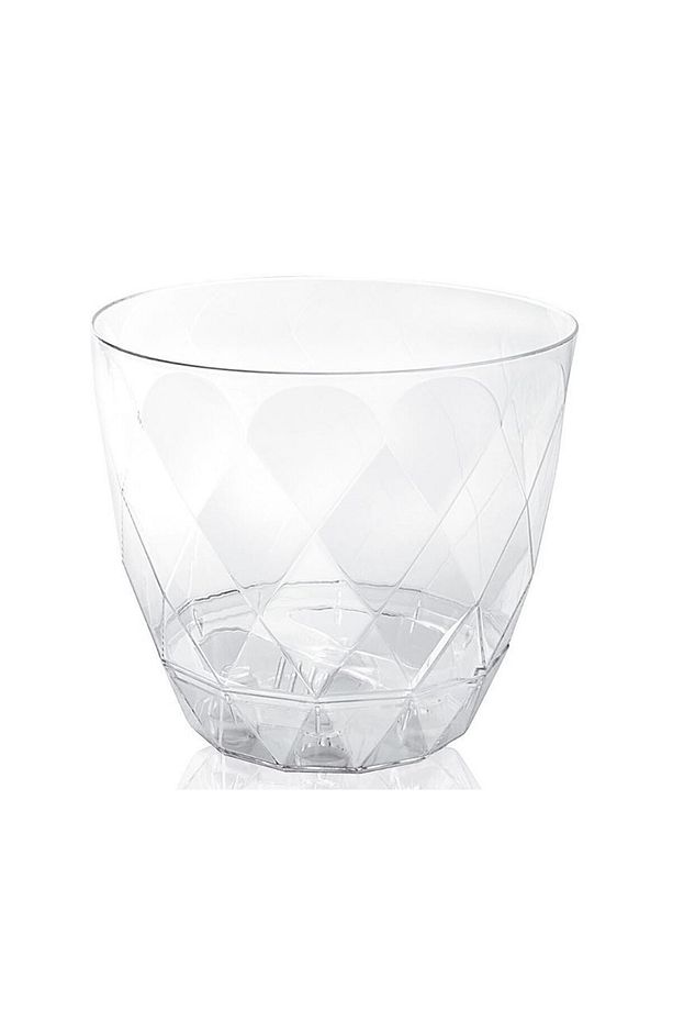 2.4 Litre Ø17,7x15,6cm Orkide Saksısı Tabaklı Şeffaf Dekoratif Plastik Saksı Yakamoz Orkide No3 - 7