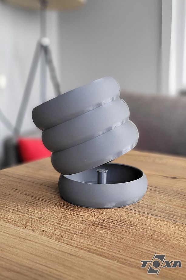 Blum Saksı No1 Gizli Tabaklı Drenajlı Bioplastik Gümüş Mavi Renk 0.8 Litre - 4