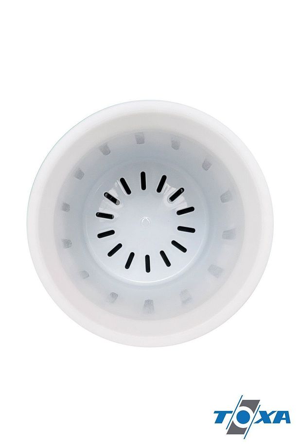 Drenajlı Süzgeçli 1.6 Litre Ayaklı Kordon Oval Saksı Plastik Çiçek Saksısı Siyah - 4
