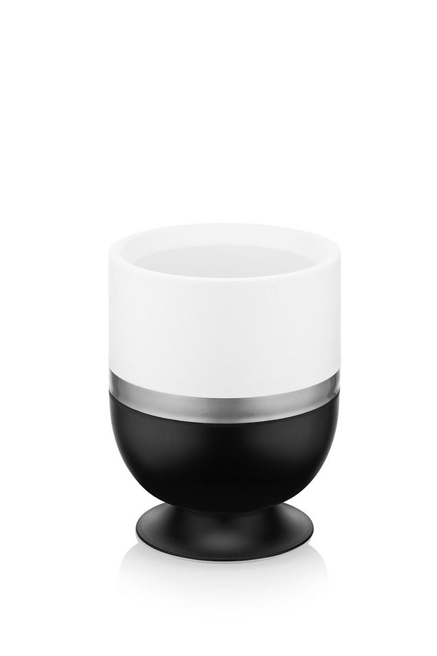 Drenajlı Süzgeçli 1.6 Litre Ayaklı Kordon Oval Saksı Plastik Çiçek Saksısı Siyah - 6