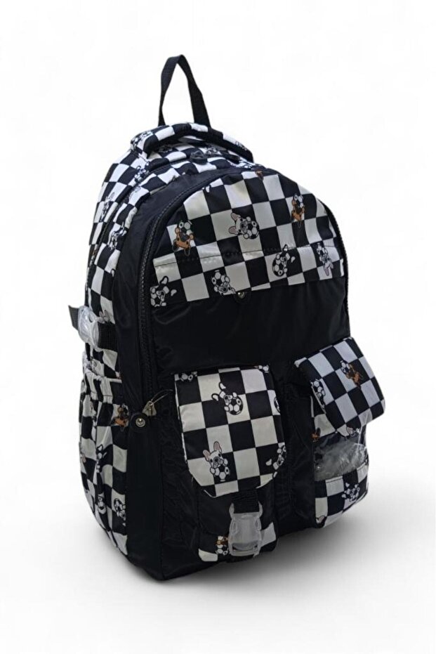 Elementary School Bag - Checkered and Patterned Backpack - 2