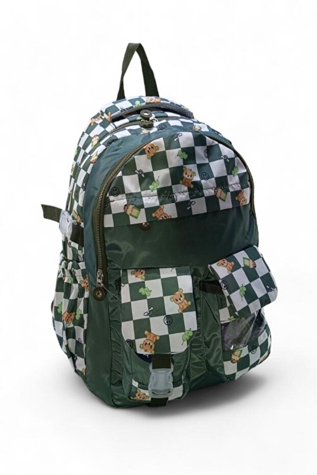Elementary School Bag - Checkered and Patterned Backpack - 2