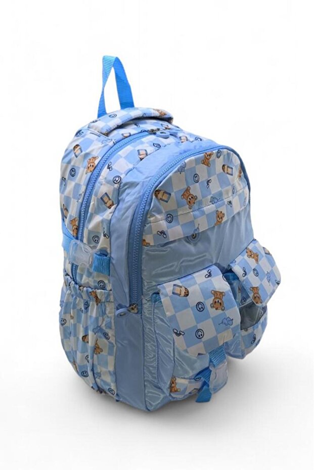 Elementary School Bag - Checkered and Patterned Backpack - 3