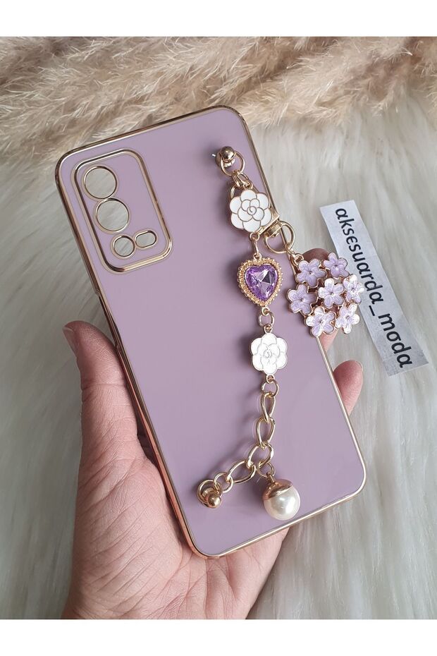 Oppo A55 Flower Stone Hand Snap Laser Cut Case