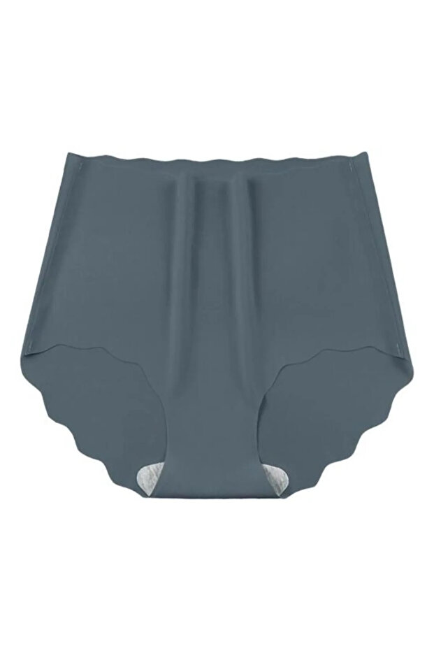 Anthracite Micro Transparent Seamless Panties Thin Elastic High Waist No Trace Corset for Woman