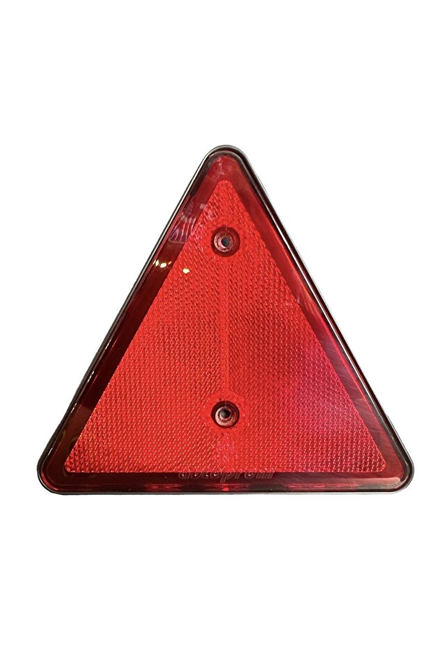 2 Pieces Red Black Ground Cat Eye Triangle Reflector 16X16X16 cm Caravan / Pickup Truck / Trailer 2011K