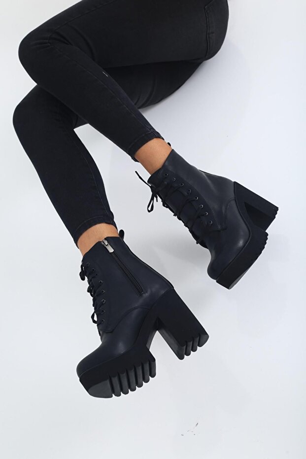 Florin 122 ψηλοτάκουνα γυναικεία μποτάκια με φερμουάρ - 1