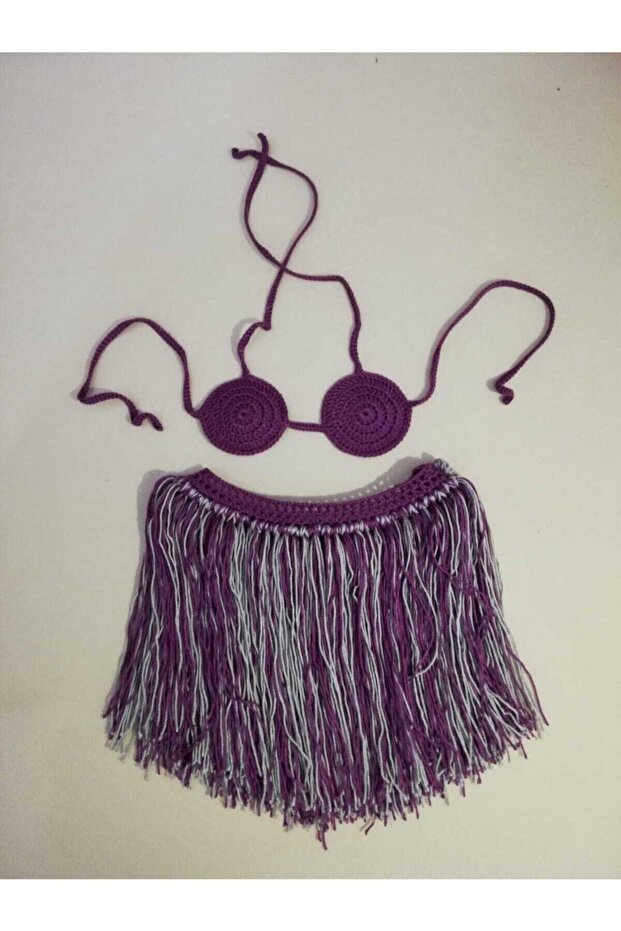 Kız Bebek Örgü Bikini - 6