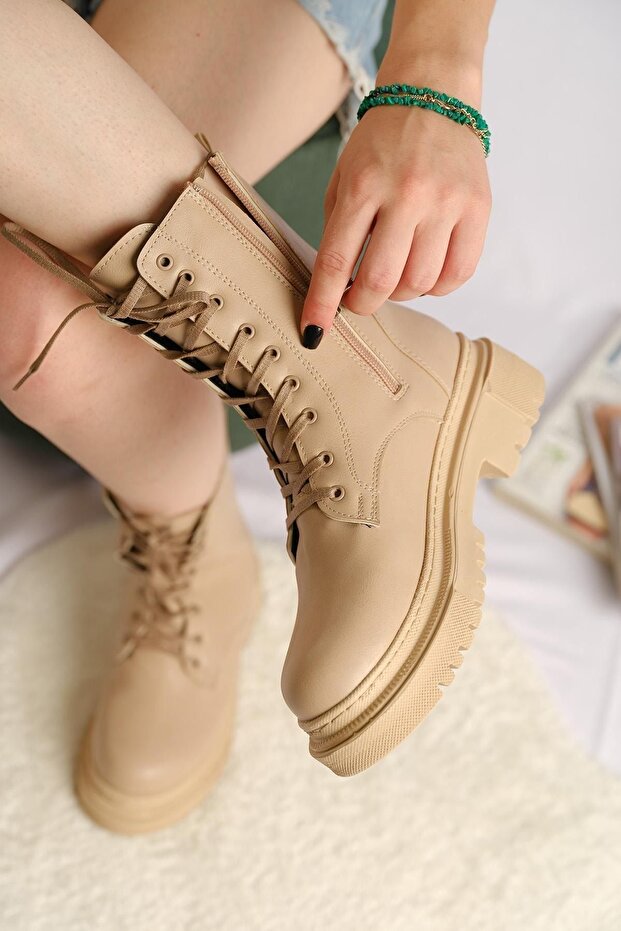 Rozalin Içi Polarlı Basic Kadın Postal Bot - 4