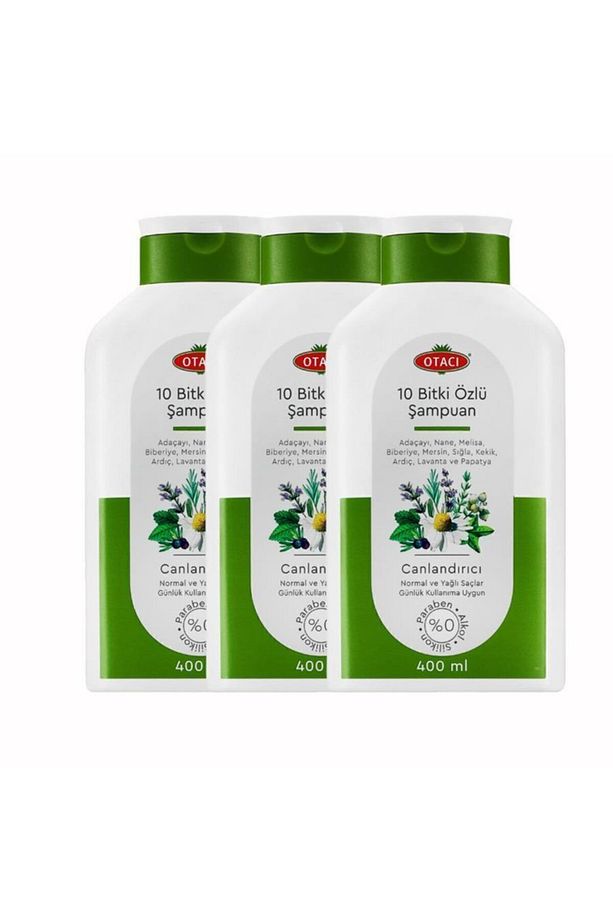 10 Bitki Özlü Şampuan 400 ml  * 3 Adet - 1