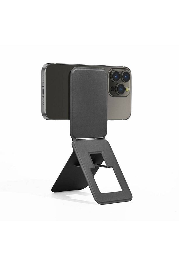 Mini Taşınabilir Telefon Standı Wiwu MW-004 Katlanabilir Magnetik Özellikli Stand Siyah - 1