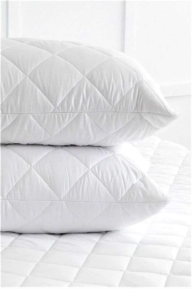 Quilted 2-Piece Pillow Mattress Pad 50*70