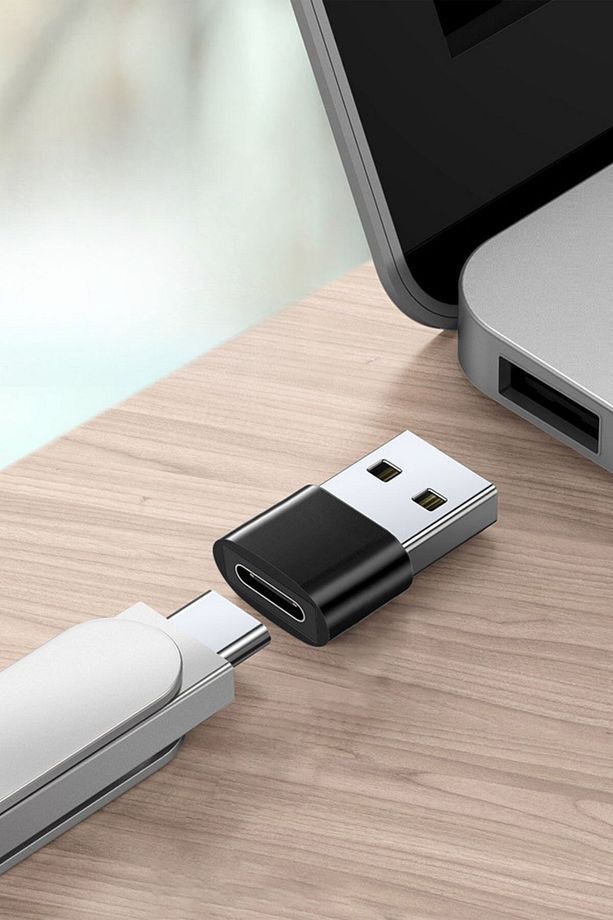 ® USB'den TYPE-C 'ye Dönüştürücü Adaptör Veri Aktarımı Sağlayıcı Şarj Data Çevirici - 4