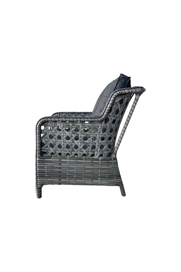Monalin Mobilya I Elite 7 Kişilik Oturma Takımı (GRİ) I Rattan Bahçe Mobilyası - 3