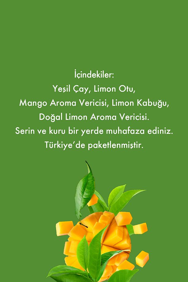 16'lı Yeşil Çay Mango Bitki Ve Meyve Çayı 2 Paket Birarada - 4