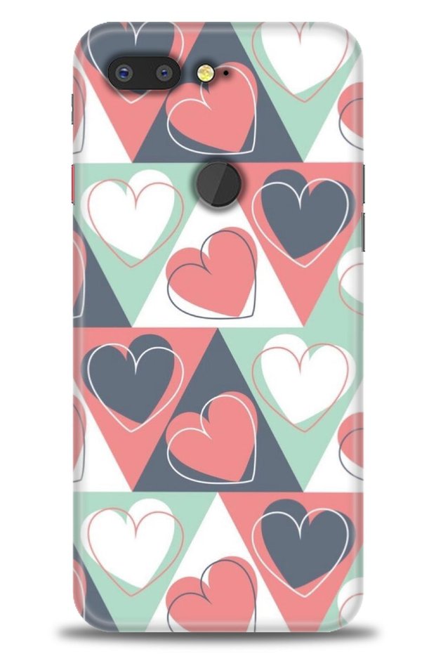 General Mobile Gm 9 Pro Case Hd Printed Case - Heart Heart + Full Screen Protector