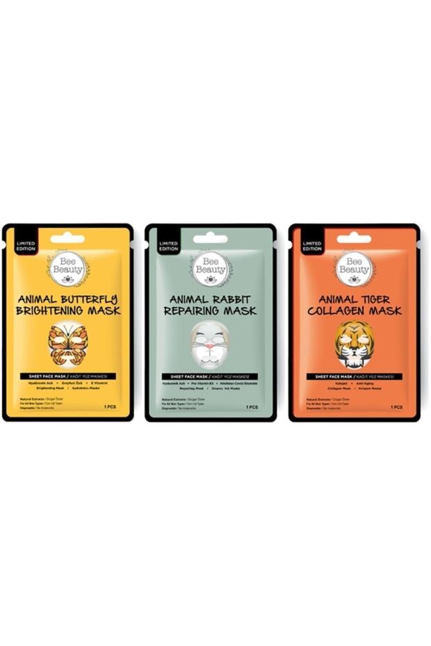 Brand: Animal Paper Mask Set 3 X 25 Gr Category: Face Mask