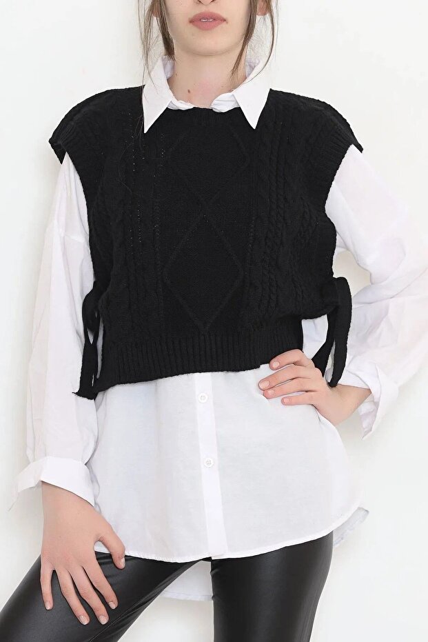FASHION MH SIDE-COATED HAIR KNITTING SUEVETER