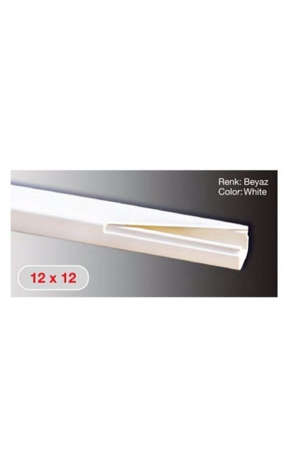 12x12 Yapışkanlı Kablo Kanalı 2mt * 5 Adet - 2