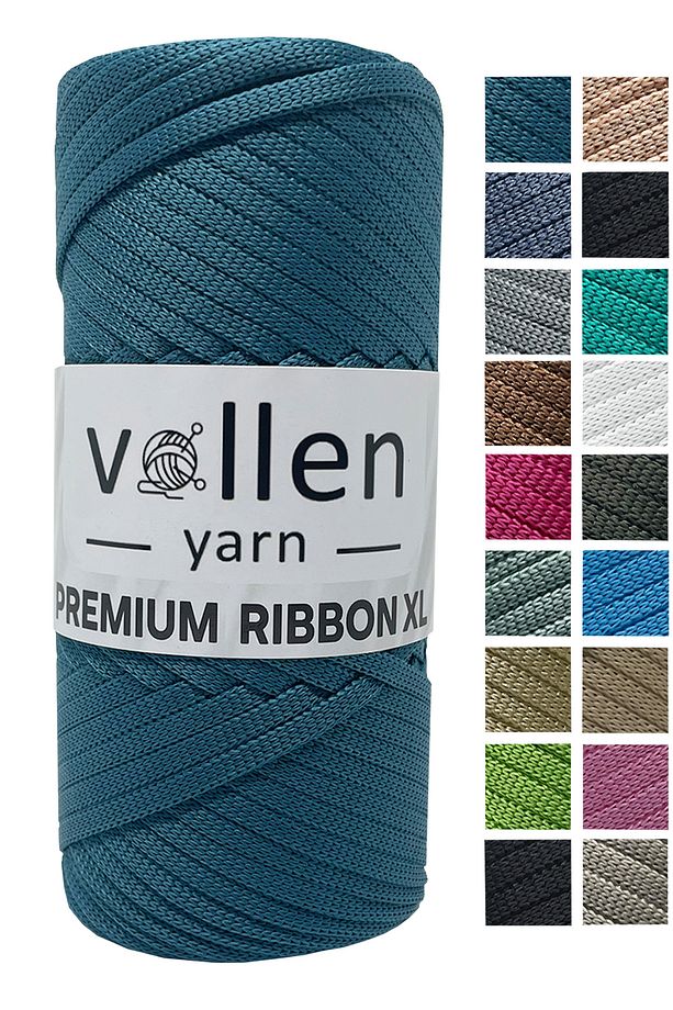 Premium 200gr/4mm Polyester Ribbon Ip,makrome Ipi,çanta Ipi,hobi Ipi,supla Ipi,petrol Mavi - 1