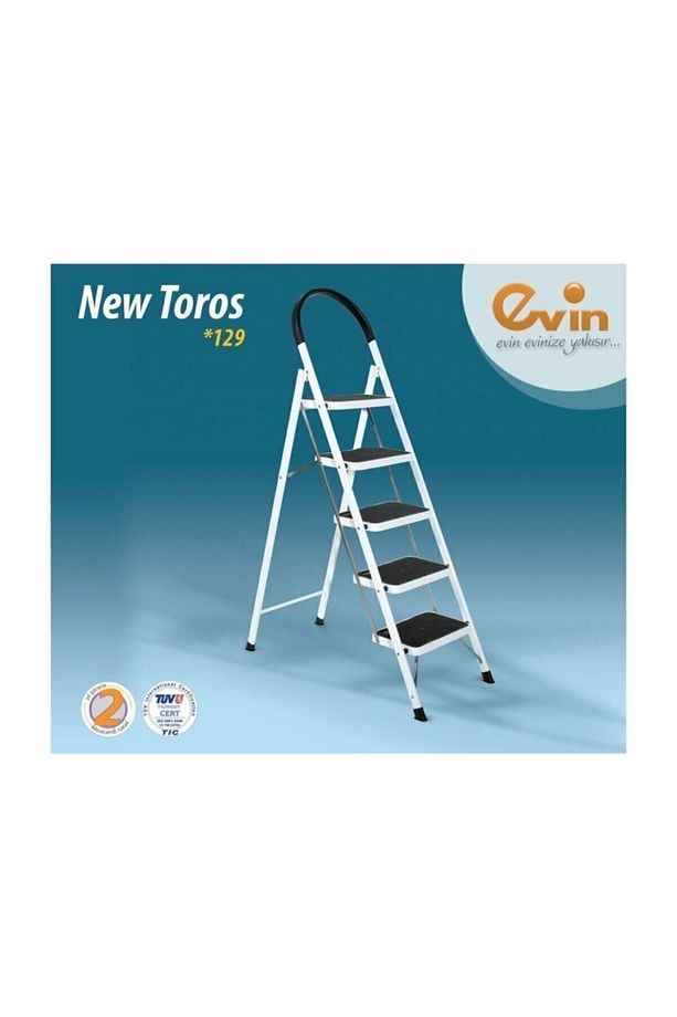 New Toros 5 Basamaklı Katlanır Lüks Merdiven - 2