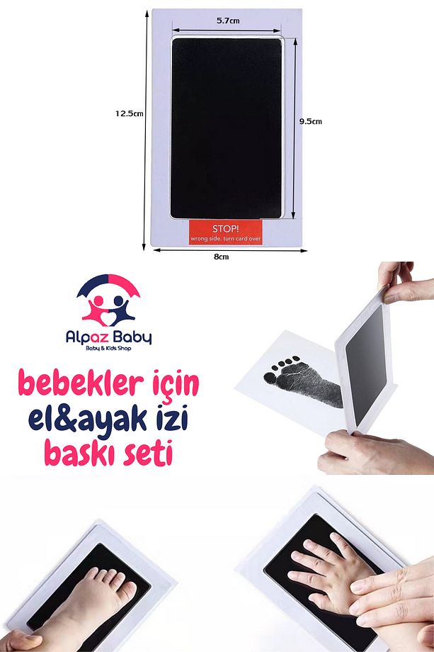 Bebekler İçin El ve Ayak İzi Baskı Kiti - 2