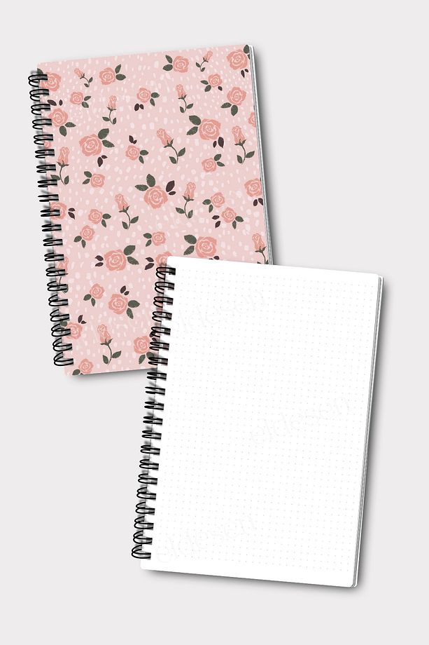 2'li Noktalı Defter Seti, A5 Boyutunda 50 Yaprak 100 Sayfa 2'li Set - 3